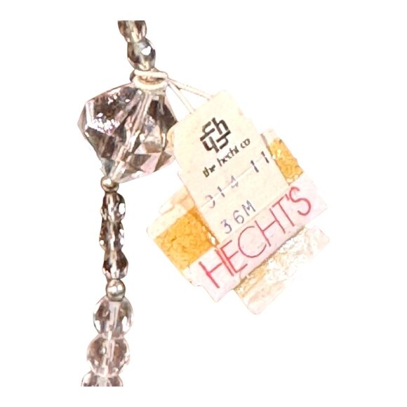 Vintage Richard Palan Stephan Adrian Paris Glass Crystal Beaded Necklace NEW - Picture 8 of 9